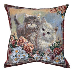 Kittens Tapestry Cushion - 50x50cm