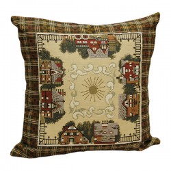 Village Tapestry Cushion - 45x45cm