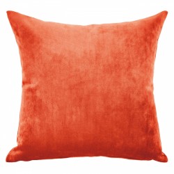Mystere Tangerine Velvet Cushion - 60x60cm