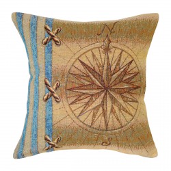 Compass Rose Tapestry Cushion - 38x38cm