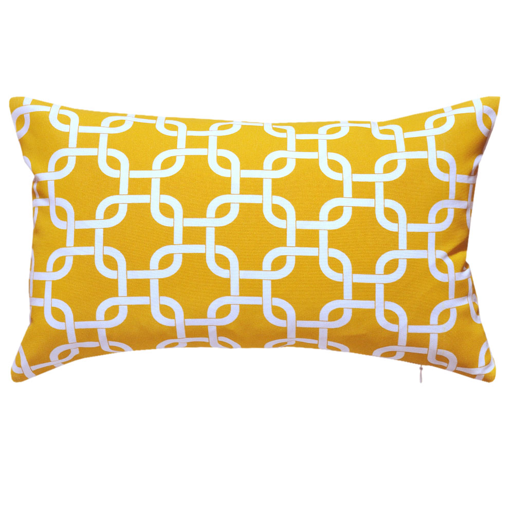 Gotcha Yellow Outdoor Cushion - 30x50cm