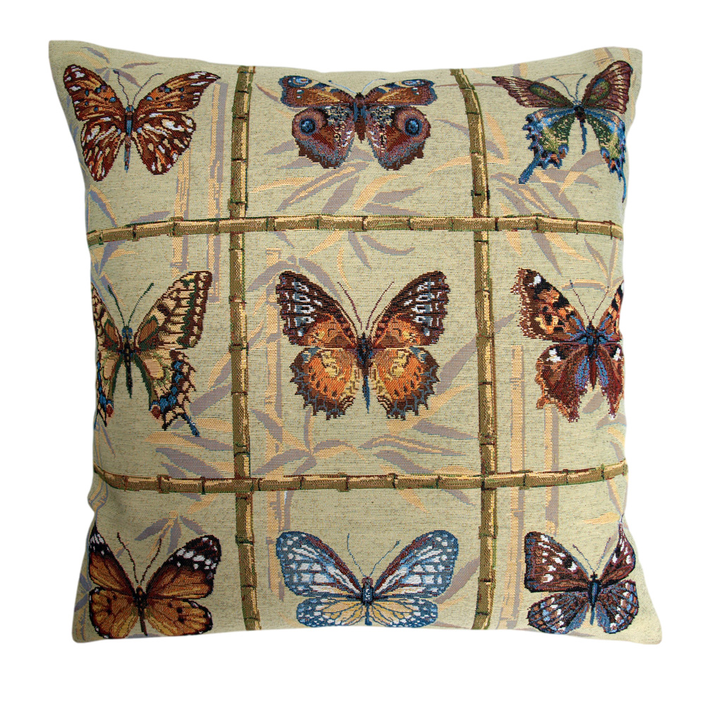 Butterflies Tapestry Cushion - 50x50cm