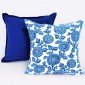 Mums Cobalt + Cotton Duck Navy Blue Cushions