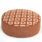 Ubud Tangerine Round Floor Cushion 45cm