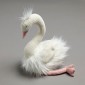 White Plush Swan 32cm