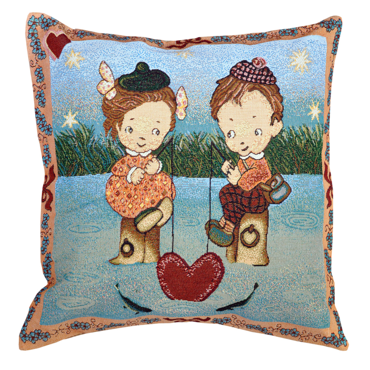 River of Love Tapestry Cushion - 50x50cm
