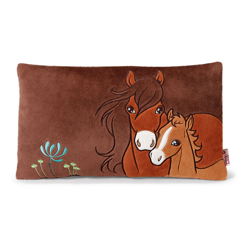 Cushion NICI Soulmates with horse Flower and foal Little
