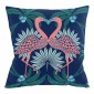 Flamingo Sapphire Cushion 45x45cm