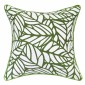 Tulum Palm Reverse Cushion with Piping - 45x45cm