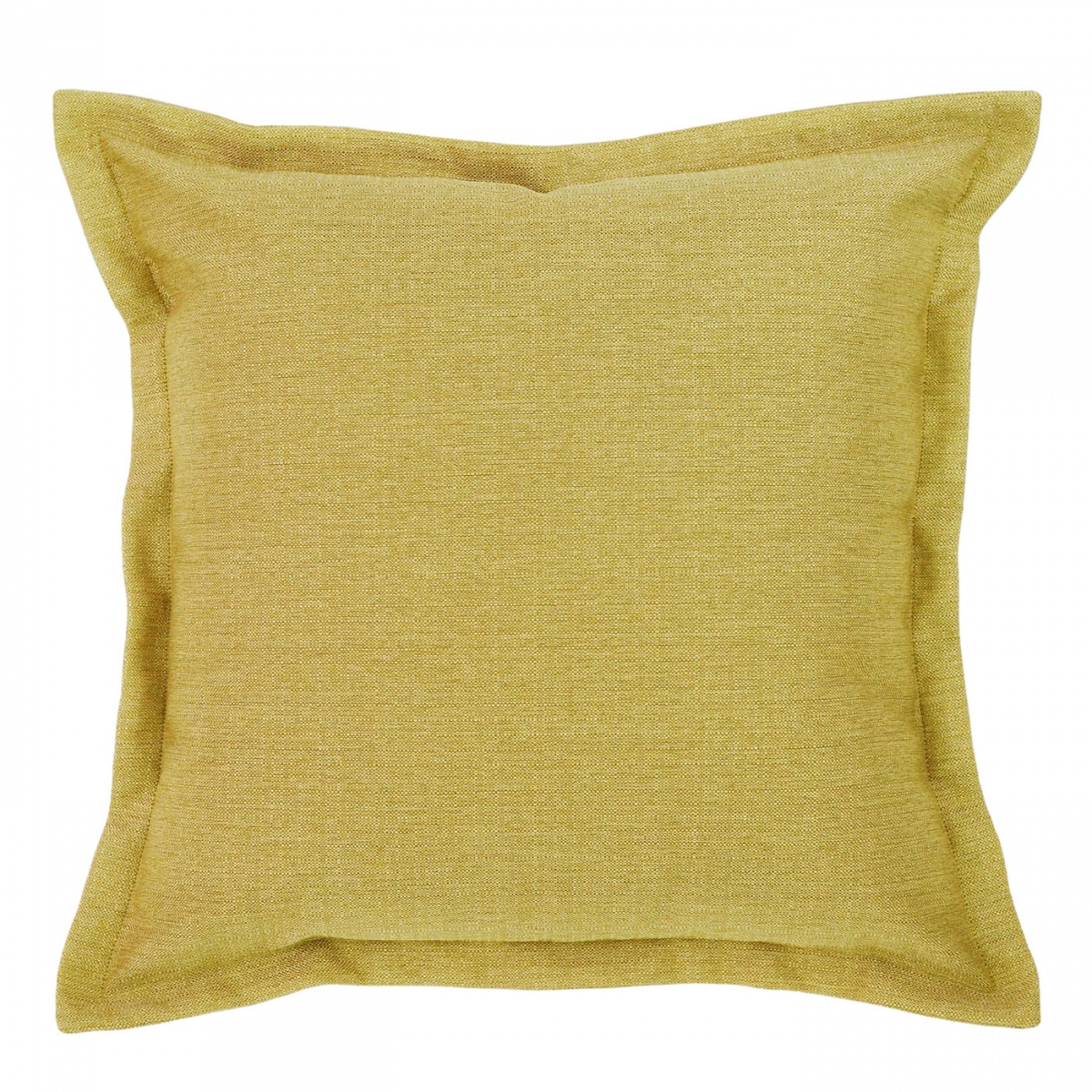 Vegas Chartreuse Cushion with Flange - 55x55cm