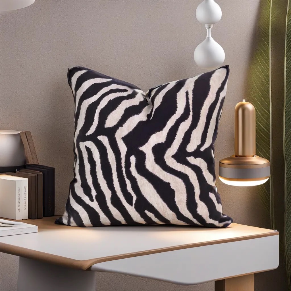 Zebra Brown Cushion - 45x45cm