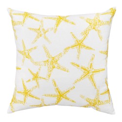 Sea Friends Slub Corn Yellow Cushion - 45x45cm