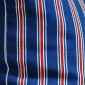 Trey Stripe Blue Red Cushion 45x45cm