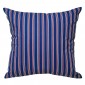 Trey Stripe Blue Red Cushion 45x45cm