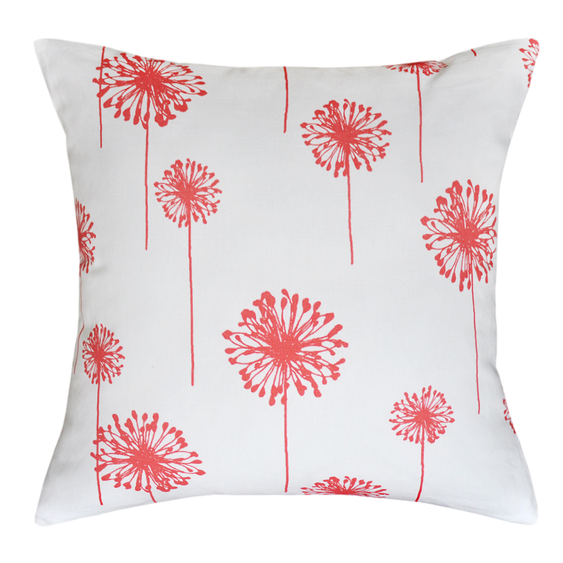 Dandelion White Coral Cushion - 45x45cm