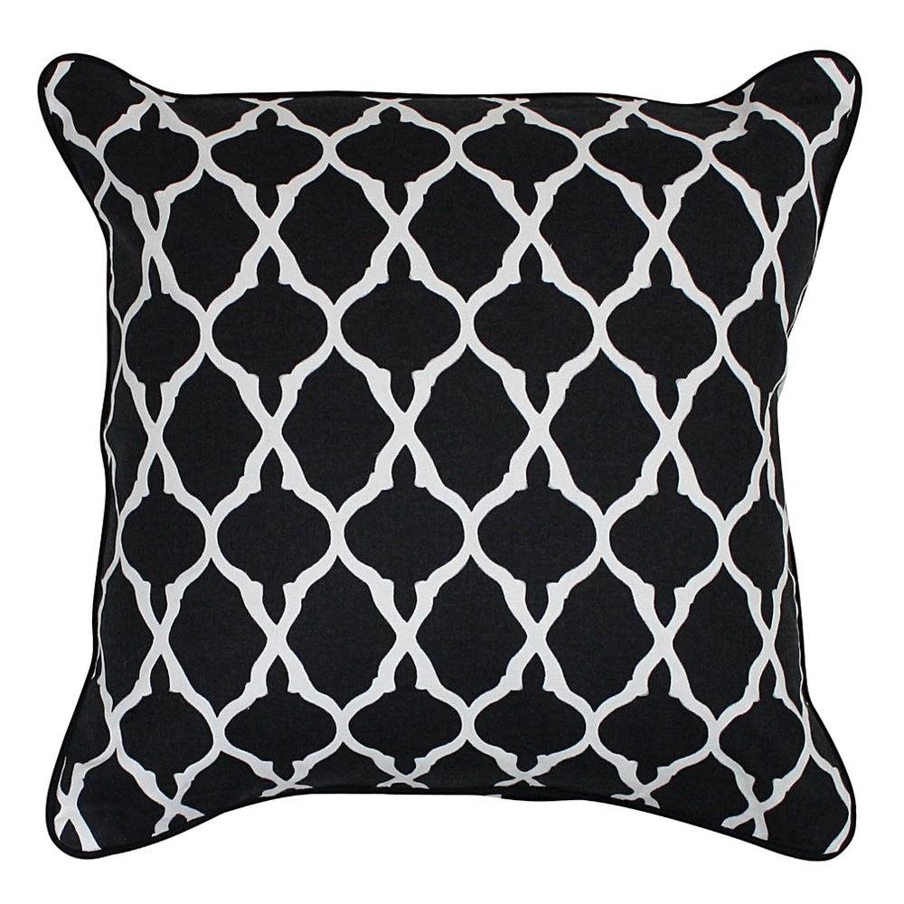 Marrakesh Black Cushion 45x45cm | Hupper