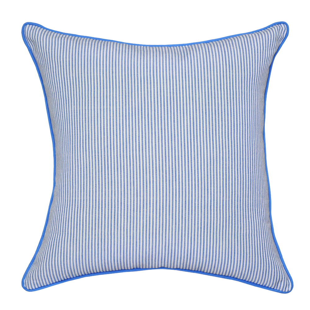 Classic Stripe Blue Cushion - 45x45cm