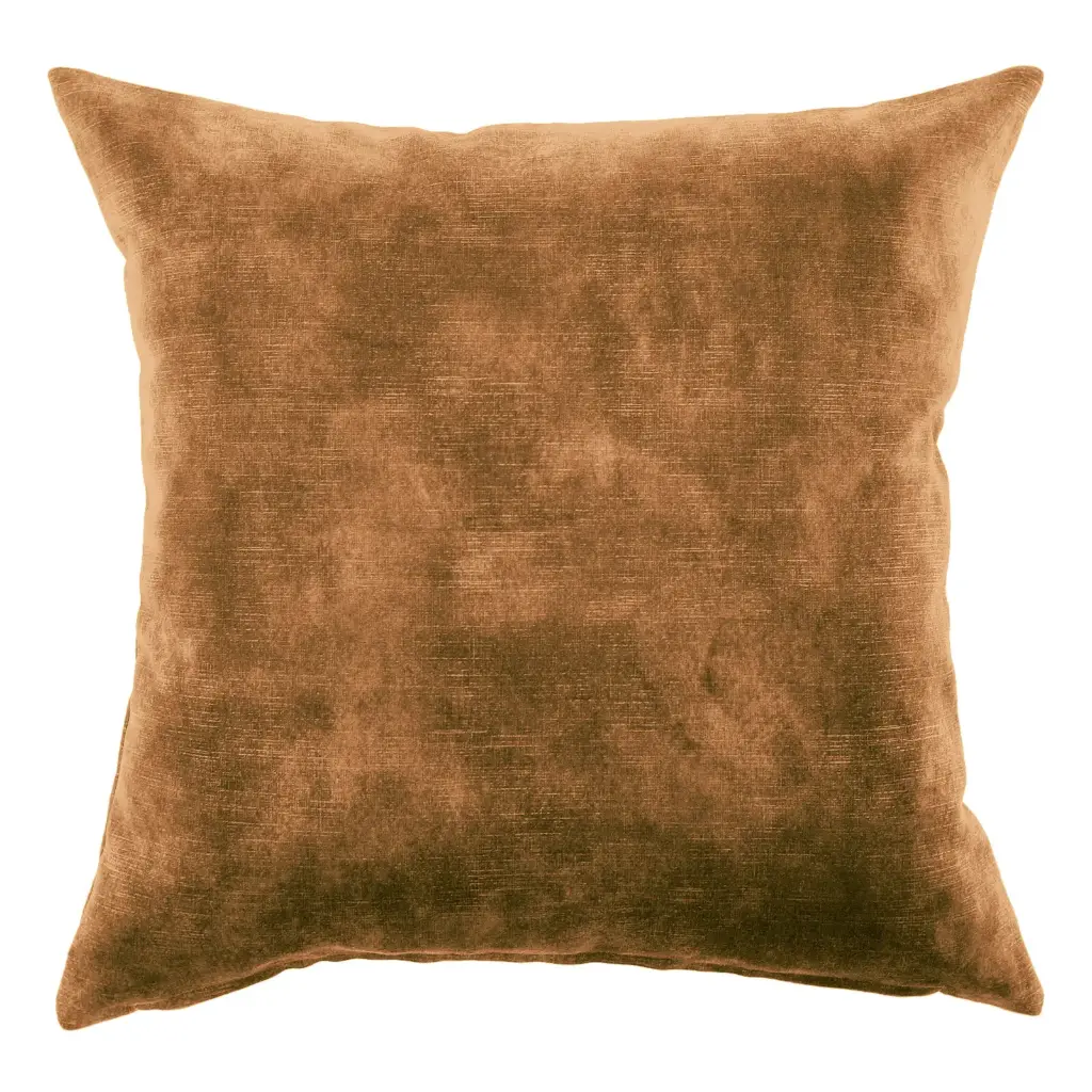Lovely Ochre Velvet Cushion Cover